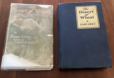 $15 • Buy Zane Grey, The DESERT OF WHEAT (1919), Harpers Early Edition + DJ