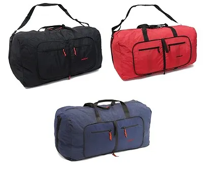 Members Strong Nylon Folding Duffle Bag Holdall Cabin & XL Sizes Choose Colour • £21.85
