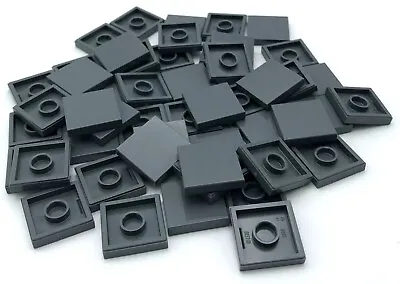 Lego 50 New Dark Bluish Gray Tiles 2 X 2 Flat Smooth Pieces Parts • $7.89