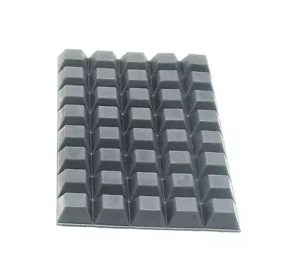 1/2  Square Rubber Feet X 1/4  Tall  Premium Grade 3M Adhesive Back  40 Per Pack • $13.68