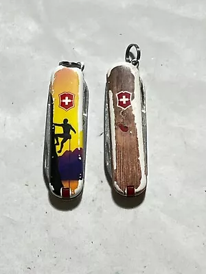 Lot Of 2 Victorinox Limited Edition 58MM Classic Swiss Army Knives • $24.99