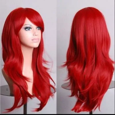 70cm Long Curly Fashion Cosplay Costume Party Hair Anime Wigs Full Hair Wavy Wig • $8.98