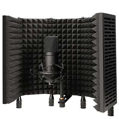 Technical Pro 5-Panel Vocal Isolation Reflection Sound Shield For Recording • $99.99