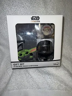 Star Wars The Mandalorian Baby Yoda Gift Set - Crew Socks 12oz Mug +Rare Version • $17.35