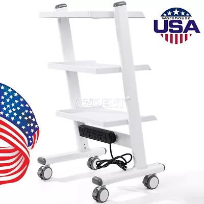 3 Tiers Dental Tool Cart Mobile Instrument Cart Dental Trolley Medical Cart • $140.79