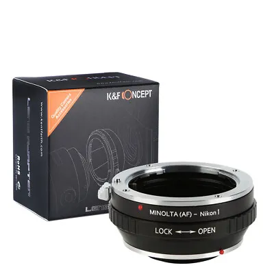 K&F Concept Adapter For Minolta AF MAF Mount Lens To Nikon 1 Camera V1 J1 • $43.89