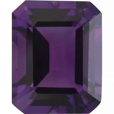 Natural Fine Rich Royal Purple Amethyst - Emerald Cut - Brazil - AAA Grade • $14.85