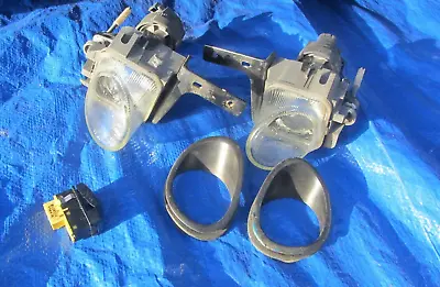 94-97 Volvo 850 850R T-5 OEM Hella Right & Left Fog Lights & 2 Ring Cover Switch • $165