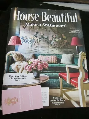 £8.11 • Buy House Beautiful Magazine March 2019 Make A Statement Paint Your Ceiling Brand Ne