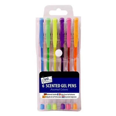 £2.89 • Buy Gel Pens 6 Pack Scented Assorted Colours Back To School Crafts Drawing UK