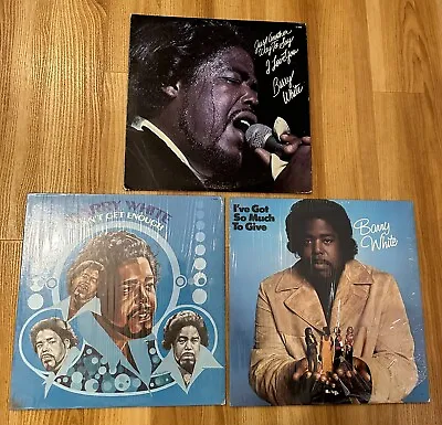 Barry White Vinyl Record Lot - Can't Get Enough So Much To Give Say I Love You • $49.99