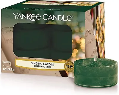 Yankee Candle Tea Light Scented Singing Carols Cookie Melts Wick Mood Bath NEW • £9.99