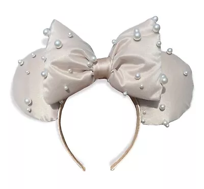 Satin And Pearl Disney Minnie Mouse Ears • $35.50