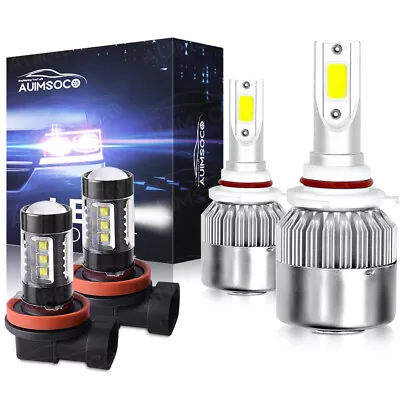 Combo 9012 LED Headlight Bulb Kit H11 Fog Light For Toyota RAV4 2016-2019 • $39.99