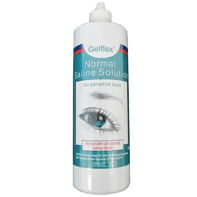 Gelflex Preserved Saline Contact Lens Solution 500ml • $4.49