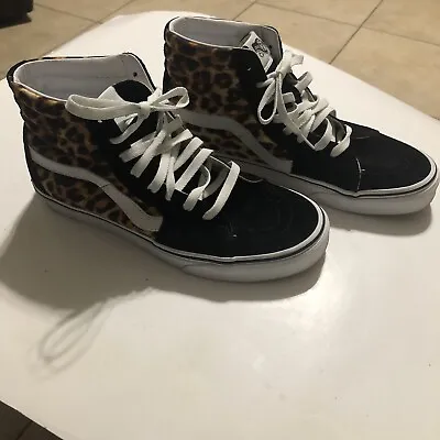 Vans  Sk8-Hi Top Sneakers Shoes Leopard Animal Print  Men’s SZ 7.5 Women’s SZ 9 • $39.99