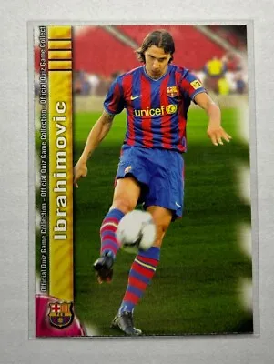 Zlatan Ibrahimovic 2009-10 Mundicromo Official Quiz Game La Liga #021 Barcelona • £8.99