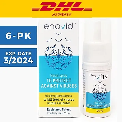 £206.25 • Buy 6PK SaNotize ENOVID 01/25 Anti Viral Nitric Oxide Nasal Spray | Fast DHL Exp.