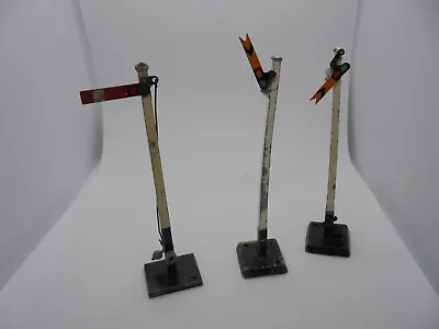 Hornby Dublo And Cresent Oo Scale Semaphore Signals X 3 Distant And Home Types • £6.95