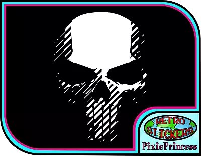 £3.05 • Buy Marvel The Punisher Logo K Vinyl Sticker Car Bike Truck Window Wall Art Decal