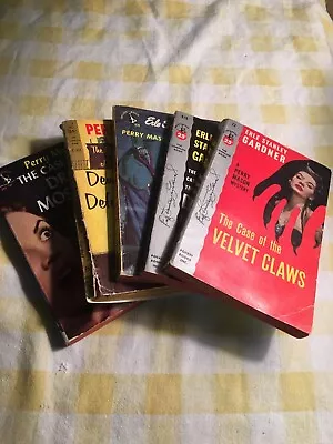 5 Perry Mason Paperbacks By Earl Stanley Gardner Vintage • $25.99