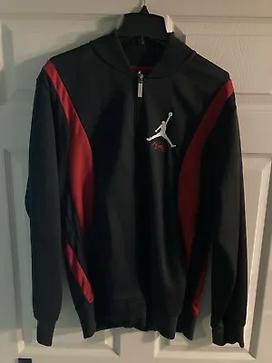 NIKE JORDAN  Flight Jumpman Track Jacket Pants Suit Black Red • $59.99