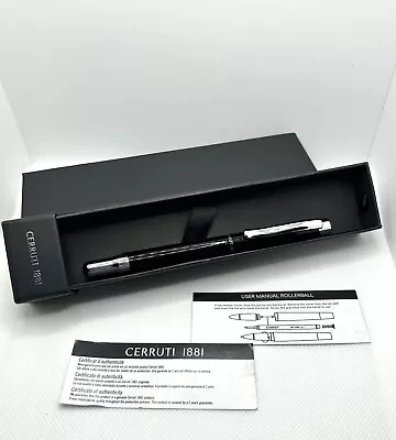 Luxury Ballpoint Pen CERRUTI 1881 Black New • £11.99
