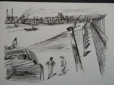 Pen & Ink Drawing After James Abbott McNeill Whistler Of Milbank London • £24.99