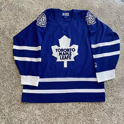 Toronto Maple Leafs Blue Starter Jersey Men L Blank • $39.99