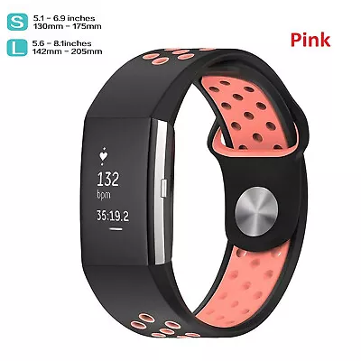 Sports Watch Band Strap For Fitbit Charge 2 Silicone Bracelet Smart Wristbands • $11.99