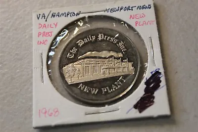 $9.99 • Buy Newport News Hampton Va - Medal 1968 Daily Tress, New Plant 