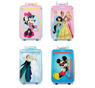 KIDS SOFTSIDE LUGGAGE 18  Upright Child Suitcases Frozen Minnie Princess Mickey • $41.72