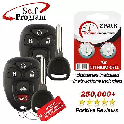 2 For 2006 2007 2008 2009 2010 2011 2012 2013 Chevrolet Impala Remote Fob + Key • $14.95