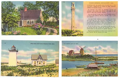 8 Different Unused Linen Postcards Of Provincetown Mass. • $12.99