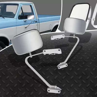 For 80-97 Bronco F100 F150 F250 F350 Manual Chrome Rear View Side Door Mirrors • $68.50