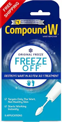 $19.99 • Buy Freeze Off Skin Wart Tag Remover System, 8 Applications, Dermatologist Proven