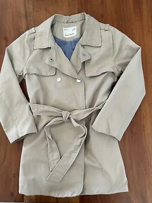 Zara Kids Girls Trench Rain Coat Size 7 Beige • $25