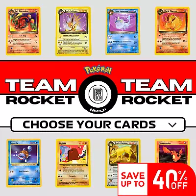 2000 Pokemon Team Rocket Set: Choose Your Card! Up To 40% Off! • $2.99