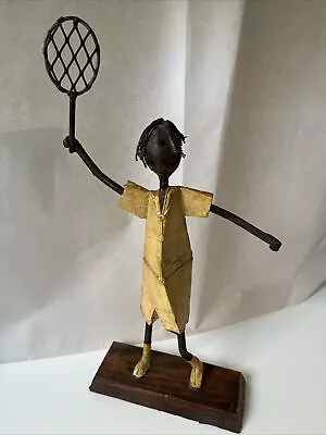 Vintage Manuel Felguerez Tennis Player Sculpture  • $125