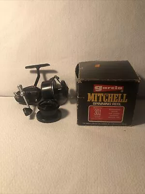 Vintage Garcia Mitchell 301 Spinning Reel Left Hand With Box Instructions  • $60