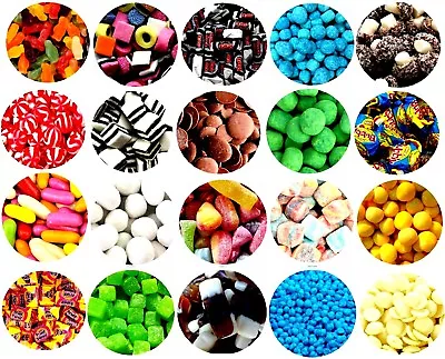 Pick N Mix RETRO SWEETS OVER 100 CHOICES 600g 1KG By Happy Candy® Halloween XMAS • £6.99