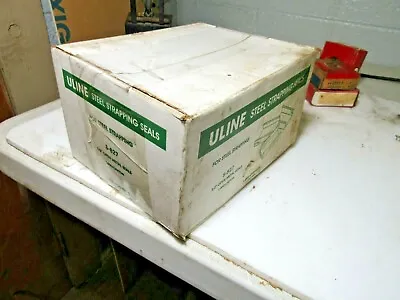 New Uline 1⁄2 ' Open Metal Strapping Seals For Steel Straps 1000/carton S-827  • $44.99