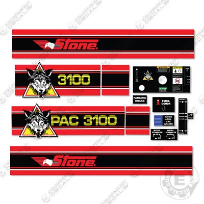 Fits Stone Wolfpac 3100 Vibratory Roller Full Decal Kit  • $139.95