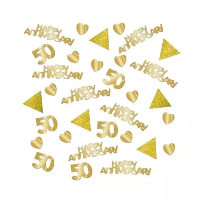 £3.50 • Buy Golden Wedding Table Confetti 50th Anniversary Table Decorations Extra Large Bag