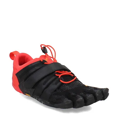 Men's Vibram FiveFingers V-Train 2 Training Shoe 23M7702 Black/Red Polyester Sy • $129.95