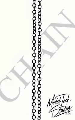 1/48 O Scale Model Chain Approx 15 Links Per Inch 12 Inch Length Per Pack • $7.99