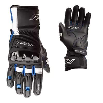 Motorbike Sports Leather Gloves RST Pilot Motorcycle CE Certified Mens Gloves • £49.99