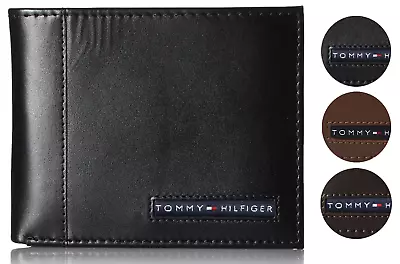 Tommy Hilfiger Men's Premium Leather Credit Card ID Wallet Passcase 31TL22X063 • $27.29