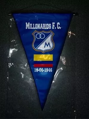 MILLONARIOS FC - COLOMBIA -  Soccer PENNANT 37 X 24 Cm II - Football • $24.99