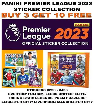 Panini Premier League 2023 Stickers Collection #226 - #433 Everton - Man City • £0.99